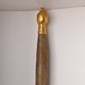 Roman Bone Pin with Gold Terminal