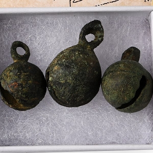 Byzantine Bronze Crotal Bell Group
