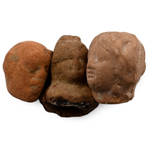Greek Terracotta Head Group