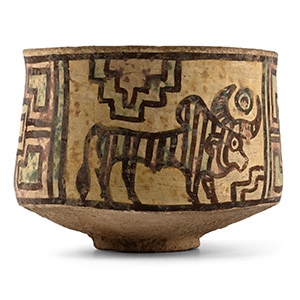 Indus Valley Mehrgarh Terracotta Cup with Animals