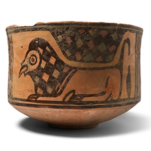 Indus Valley Mehrgarh Terracotta Vessel with Lions