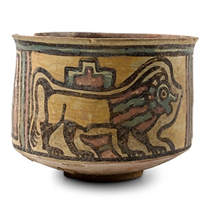 Indus Valley Mehrgarh Terracotta Vessel with Animals