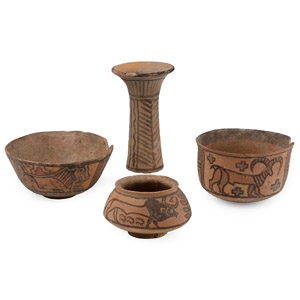 Indus Valley Mehrgarh Terracotta Vessel Group
