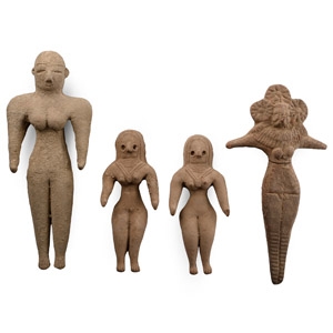 Indus Valley Style Terracotta Idol Group