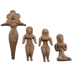 Indus Valley Style Terracotta Idol Group