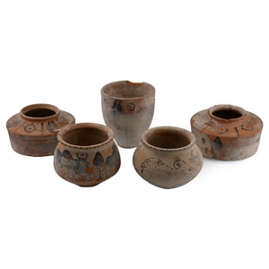 Indus Valley Style Terracotta Vessel Group