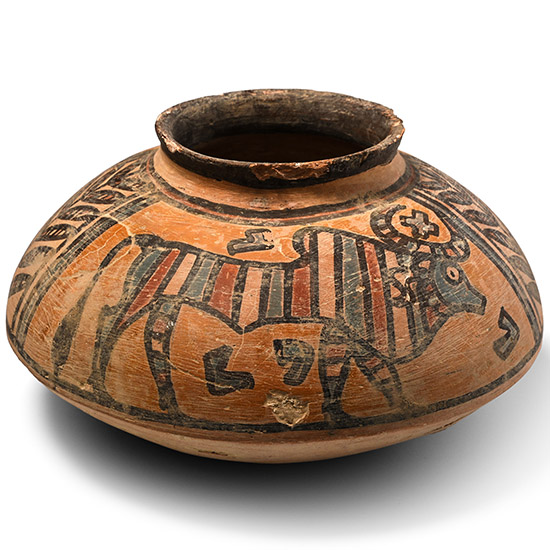Indus Valley Mehrgarh Terracotta Vessel with Animals