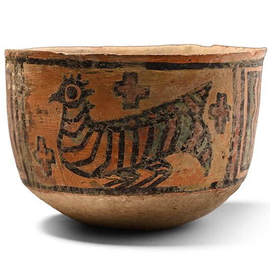 Indus Valley Mehrgarh Terracotta Vessel with Birds