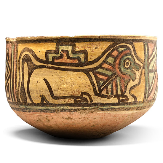 Indus Valley Mehrgarh Terracotta Vessel with Animals