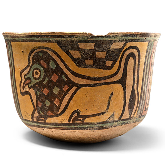 Indus Valley Mehrgarh Terracotta Vessel with Animals