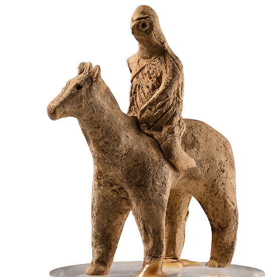 Syro-Hittite Terracotta Horse and Rider Figure