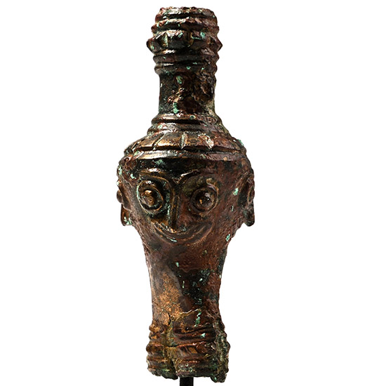 Elamite Bronze Macehead with Faces