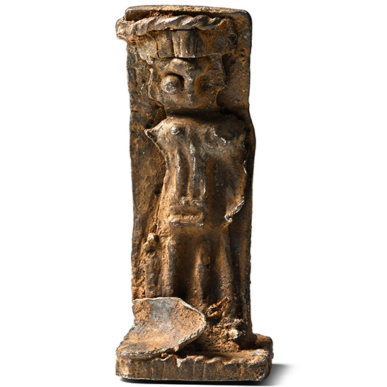 Western Asiatic Silver Standing Idol