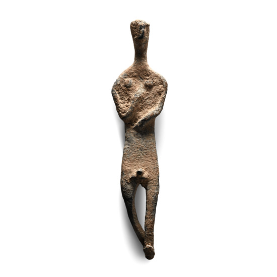 Western Asiatic Lead Male Votive Figure