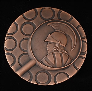 Boxed The British Numismatic Society Bronze Centenary Medal.