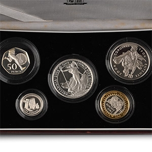 Boxed United Kingdom Family Silver Collection.