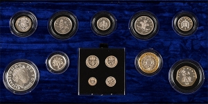 Boxed United Kingdom 2000 Millennium AR Proof Thirteen [13] Coins Annual Set.