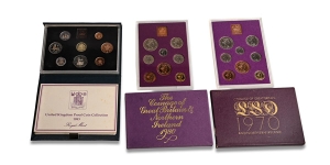 Great Britain. Group of Three [3] Boxed Proof Coin Collections.