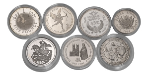 Group of Seven [7] World AR Coins.