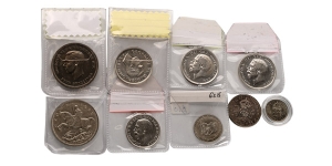 Great Britain. Group of Nine [9] George V and VI Coins.