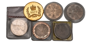 Great Britain. Group of Six [6] Coins and Medals.