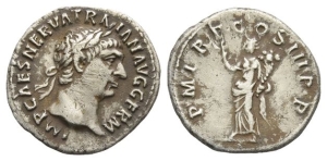 Trajan AR Denarius.