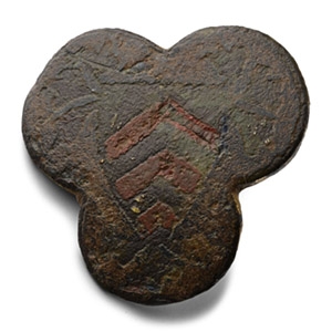 Medieval Knights Enamelled Bronze Heraldic Stud