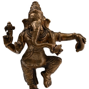 Sacred Copper-Alloy Dancing Ganesha
