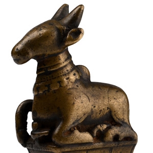 Sacred Copper-alloy Nandi Bull Model