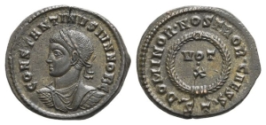 Constantine II, as Caesar, BI Nummus.