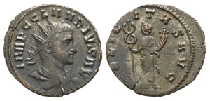 Claudius II Gothicus BI Antoninianus.