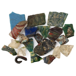 Roman and Egyptian Glass Fragment Collection