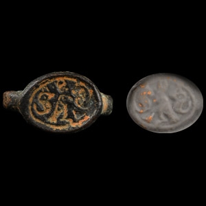 Phoenician Scarab in Bronze Pendant