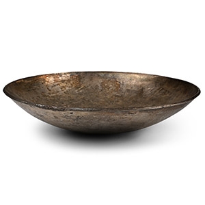 Romano-Gandharan Silver Phiale with Pointille Karoshti Inscription