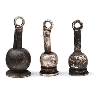 Egyptian Silver Poppy Amulet Group