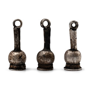 Egyptian Silver Poppy Amulet Group