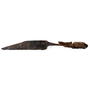 Saxon Iron Knife with Wooden Handle
