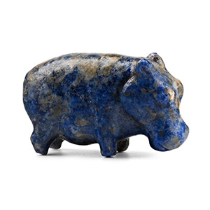 Grand Tour Egyptian Lapis Lazuli Hippopotamus
