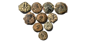 Group of Ten [10] Roman AE Coins.