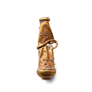 Roman Gold Hercules Club Pendant