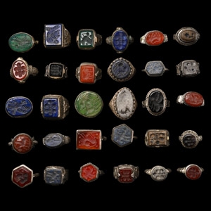 Tribal Silver-Coloured Metal Ring Group