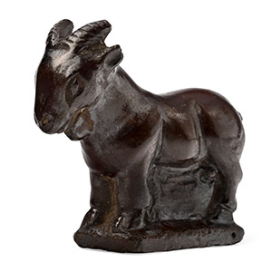 Late Achaemenid Haematite Goat Statuette