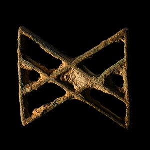 West Central Asian Bronze Rhomb Stamp Seal