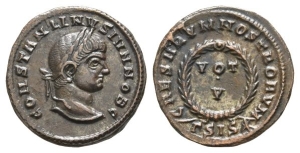 Constantine II, as Caesar, BI Nummus.