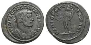 Constantius I, as Caesar, BI Nummus.