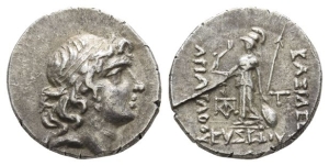 Kings of Cappadocia, Ariarathes V Eusebes Philopator AR Drachm.