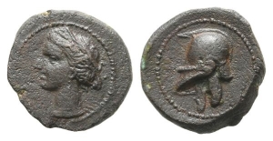 North Africa, Carthage AE 1/5 Unit.