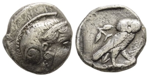 Persia. Alexandrine Empire, Mazakes, Satrap of Mesopotamia AR Tetradrachm.