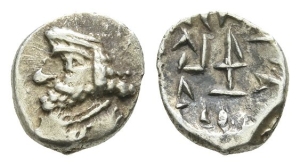 Kingdom of Persis. Vahsir (Oxathres)(?) AR Obol.