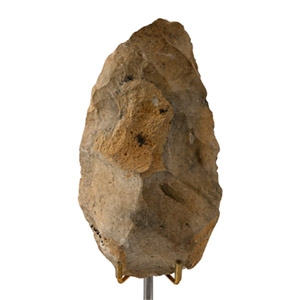 Large Stone Age Acheulean Flint Handaxe